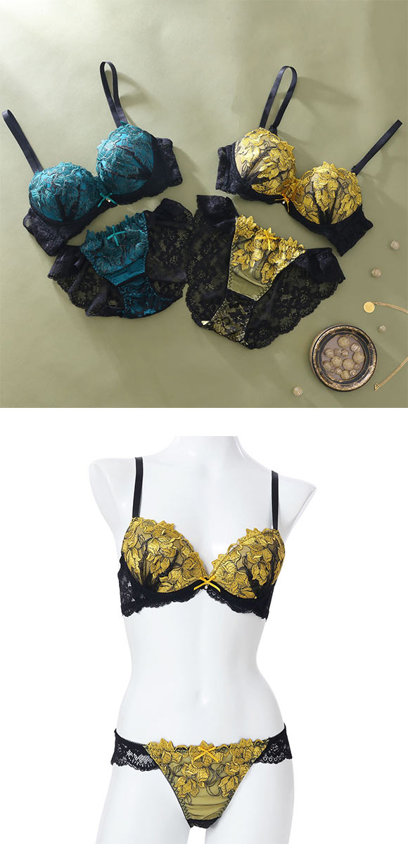 スパークス SPARKS グランローズ ブラジャー ショーツ セット ノーマル ABCDEF 脇高 谷間 盛りブラ バックレース