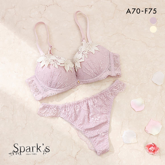 スパークス SPARKS エレガントケミカルフラワー ブラジャー Tバック