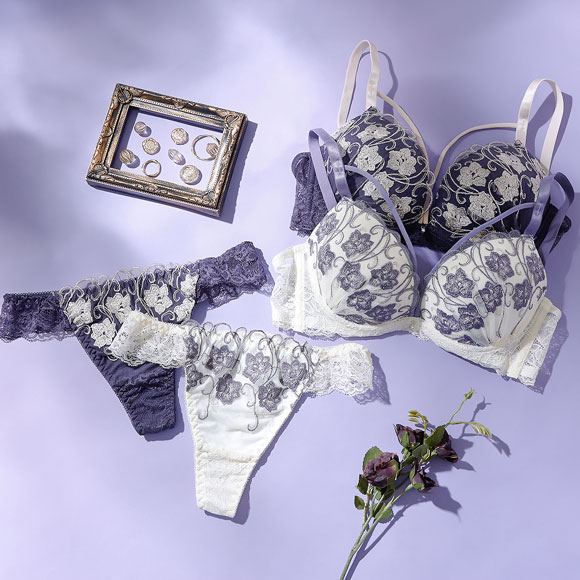 スパークス バイカラーフラワーコード ショーツ セット Tバック