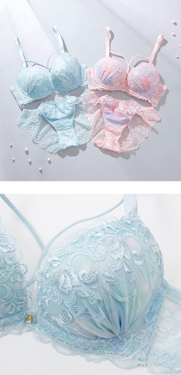 スパークス パステルクロスコード ブラジャー ショーツ セット ノーマルショーツ ABCDEF 脇高 盛り 谷間 バックレース SPARKS