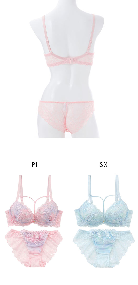 スパークス パステルクロスコード ブラジャー ショーツ セット ノーマルショーツ ABCDEF 脇高 盛り 谷間 バックレース SPARKS