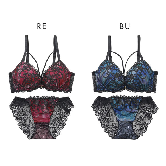 スパークス ダスティクロスコード ブラジャー ショーツ セット ノーマルショーツ ABCDEF 脇高 盛り 谷間 バックレース SPARKS