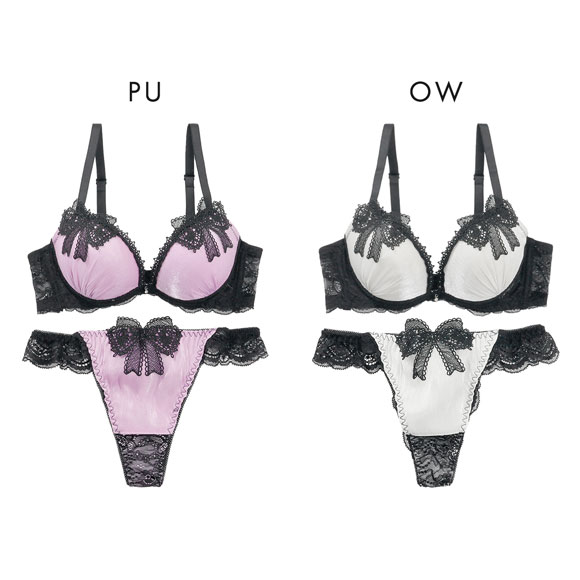 スパークス ノーブルリボン ブラジャー Tバックショーツ セット ブラセット ABCDEF 大きいサイズ 脇高 盛り 谷間 バックレース SPARKS