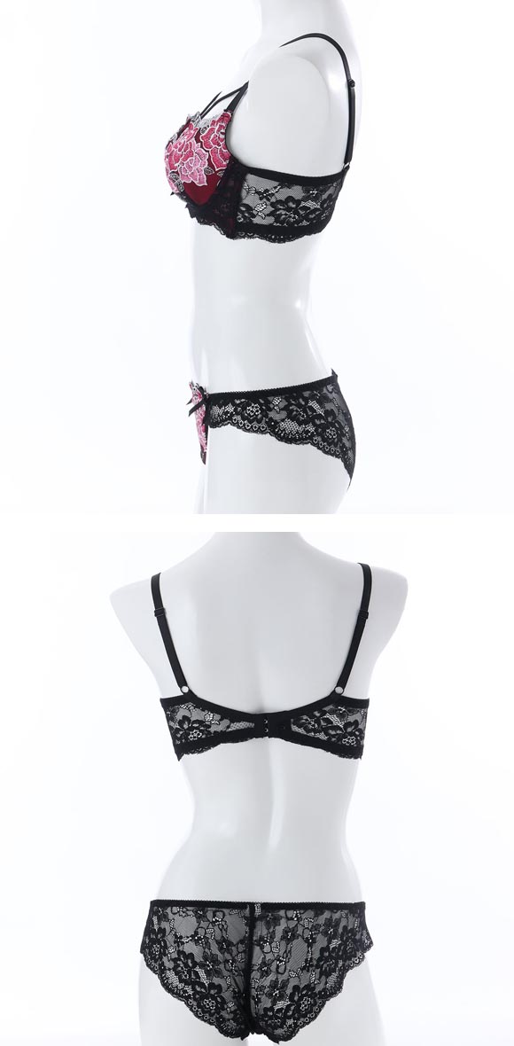 スパークス リリスフローラ ブラジャー ノーマルショーツ セット ABCDEF ブラセット 大きいサイズ 脇高 盛り バックレース SPARKS