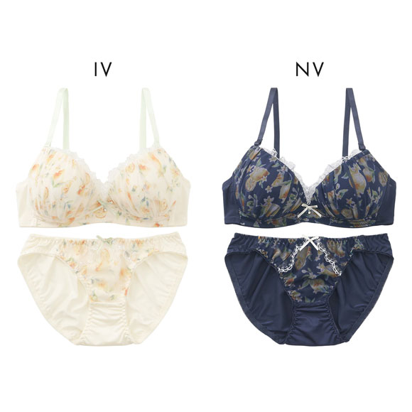 プチマリー シアーレモネード ノンワイヤー ブラセット SML ブラジャー