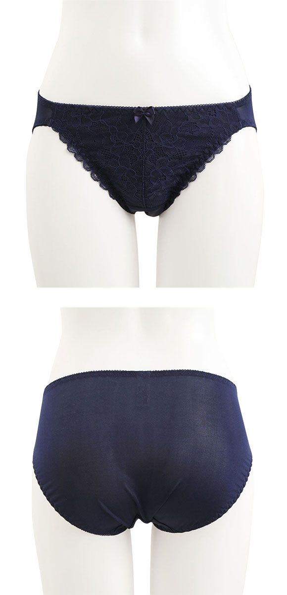 パリーゼ Palissee 大きな胸を小さく見せる フロントレース スタンダード ショーツ M L LL 3L 大きいサイズ 単品