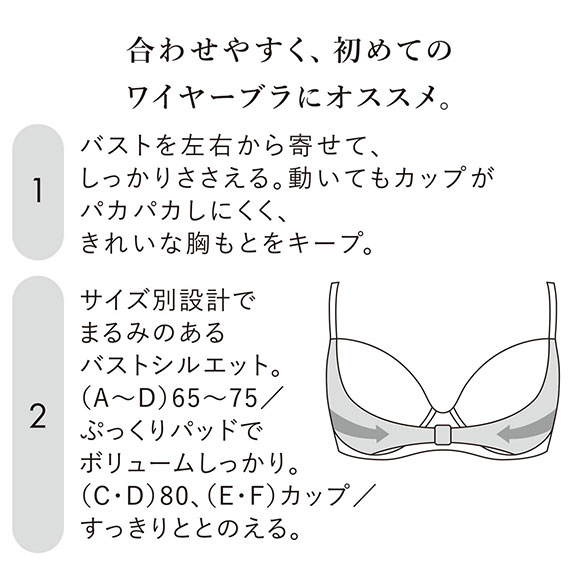 ワコール Wacoal BRB409 ファーストリボンブラ ブラジャー 大きいサイズ DEF 単品