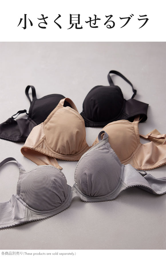 ワコール Wacoal 小さく見せるブラ シンプル BRB452 3/4カップ ブラジャー DEF 単品