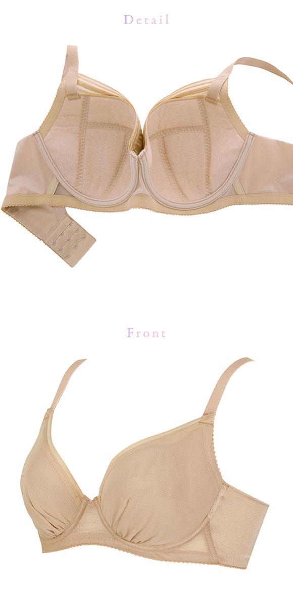 ワコール Wacoal 小さく見せるブラ シンプル BRB452 3/4カップ ブラジャー GH 単品