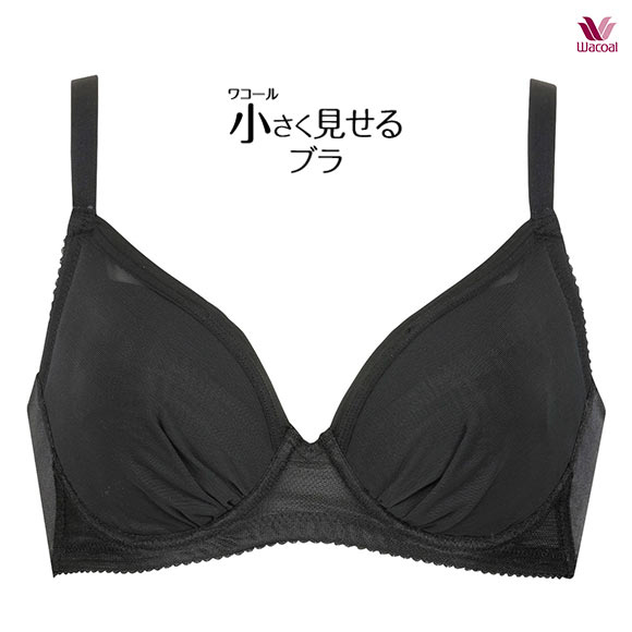 にゃんさん専用☆ワコール Wacoal 小さく見せるブラ ブラック E90 ワコール Wacoal 小さく見せるブラ シンプル BRB452 3/4カップ