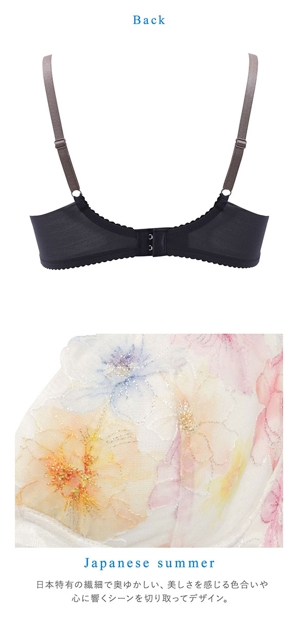 ワコール Wacoal BRB465 夏めくブラ 3/4カップブラジャー DEF ワコール ブラジャー 吸汗速乾 高通気