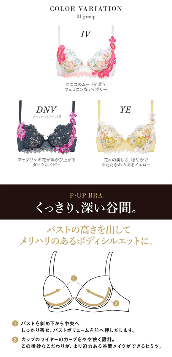 ワコール Wacoal サルート Salute 24SS先行 01G BTJ401 P-UP ブラジャー DEF プッシュアップ 単品 コア