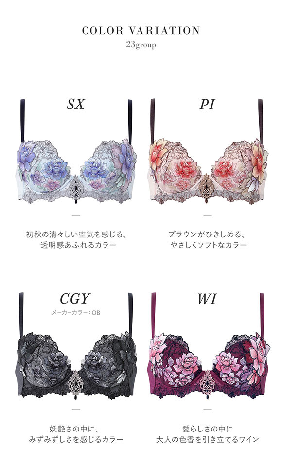 ワコール サルート 23グループ 23G P-UP ブラジャー BC プッシュアップ 谷間 Wacoal Salute BTJ423 25AWフェア