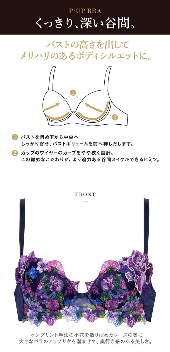 サルート　74group ブラG70&ノーマルM ワコール サルート 60グループ 60G P-UP ブラジャー プッシュ