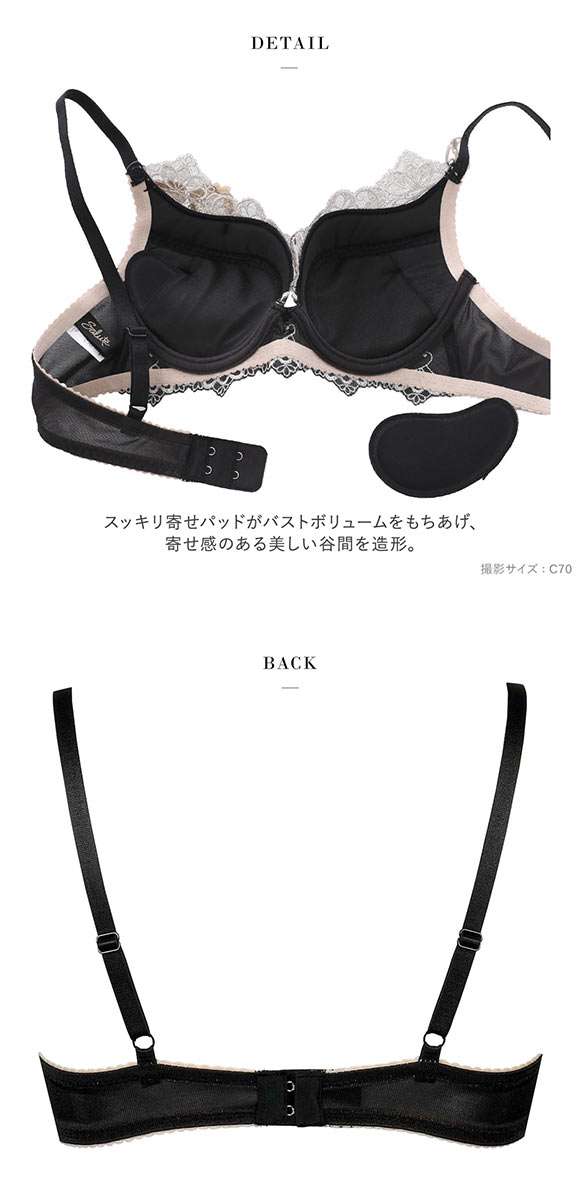 ワコール サルート 70グループ 70G VIVA LINE ブラジャー BC ビバライン 谷間 Wacoal Salute BTJ470 24AWブルーム