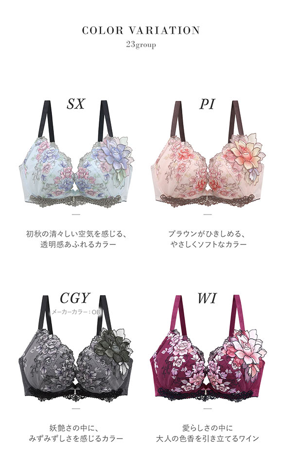 ワコール サルート 23グループ 23G フロントエックスプラス ブラジャー G 谷間 Wacoal Salute BTJ723 FRONT-X＋ 25AWフェア