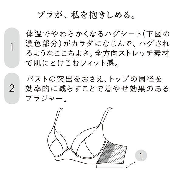 ワコール ハグするブラ コンパクトメイク BXB378 BXB478 フルカップ ブラジャー GH 大きいサイズ グラマー Wacoal