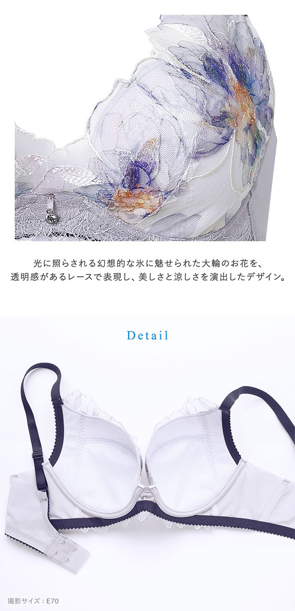 ワコール 夏めくブラ 3/4カップブラジャー DEF ワコール ブラジャー 吸汗速乾 高通気 Wacoal BXB485 大きいサイズ