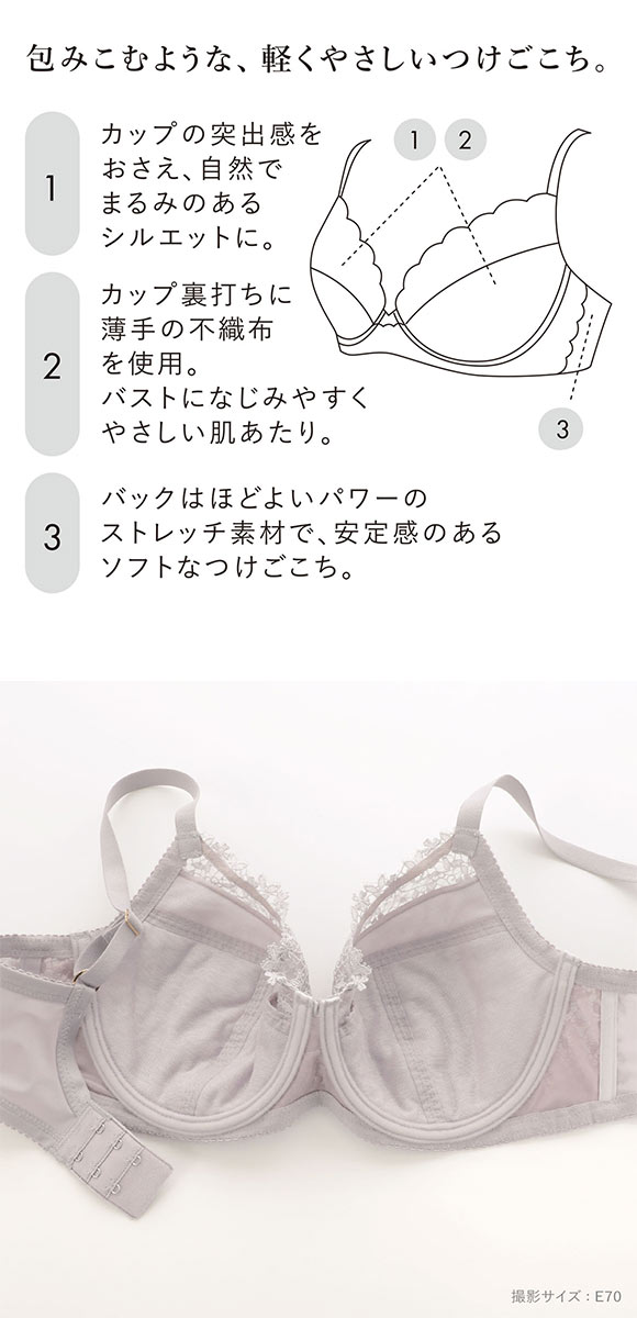 ワコール ナチュラルメイクブラ フルカップ エレガントフィット