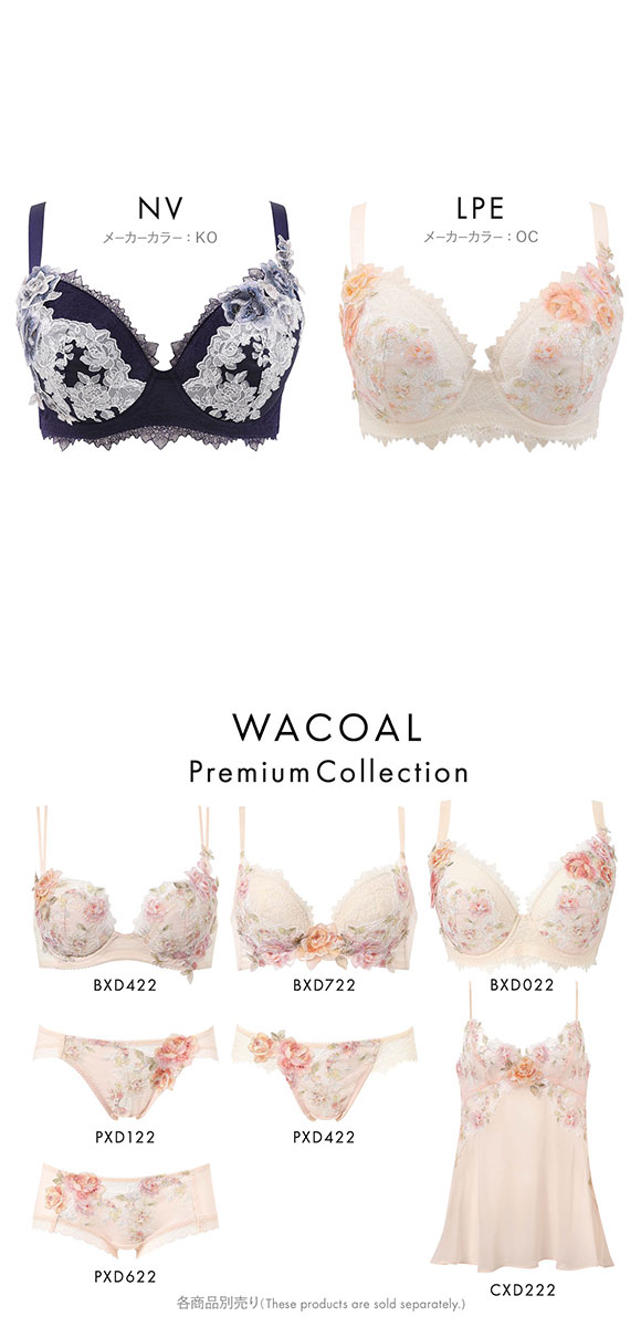 ワコール プレミアム 22series BXD022 22G クイーンサイズ 3/4カップブラジャー DEF 大きいサイズ Wacoal