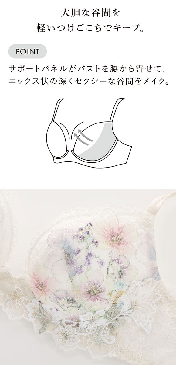 ワコール フロントエックスプラスブラ プレミアム 17series BXD717 17G 3/4カップブラジャー BC Wacoal