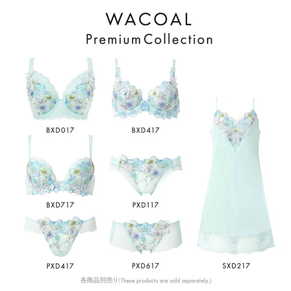 ワコール フロントエックスプラスブラ プレミアム 17series BXD717 17G 3/4カップブラジャー DEF Wacoal