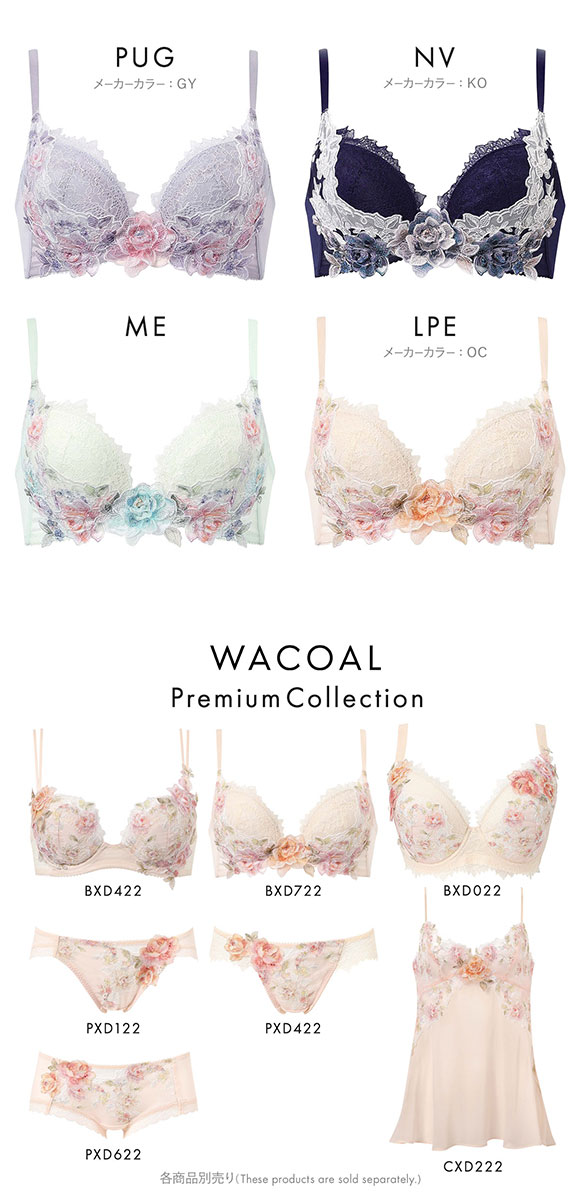 ワコール ボリューマライズブラ プレミアム 22series BXD722 22G ブラジャー C Wacoal