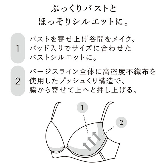 ワコール ボリューマライズブラ プレミアム 22series BXD722 22G ブラジャー DEF Wacoal