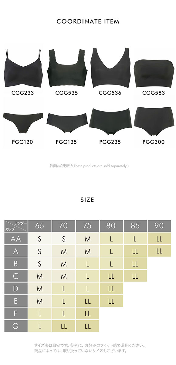 ワコール Wacoal ゴコチ GOCOCi CGG536 ラクに美胸キープ シームレス ノンワイヤーブラ Vネック LL フラット 無縫製 ワイヤレスブラ ブラジャー