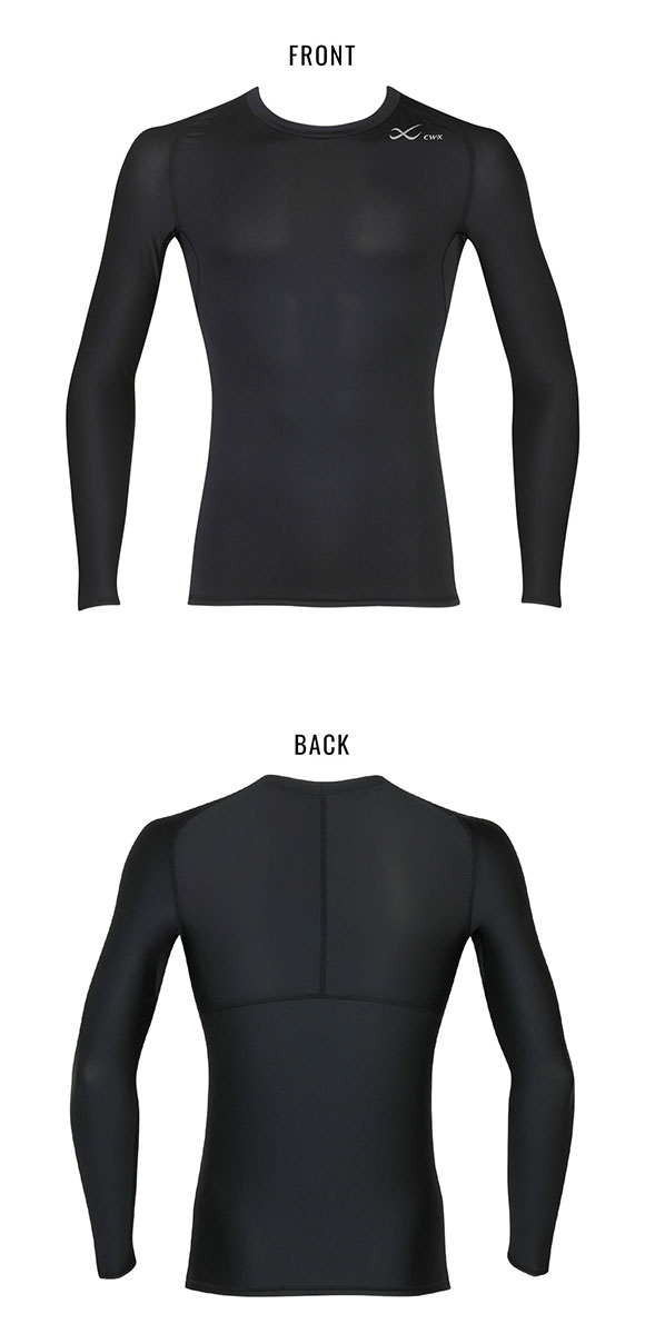 ワコール Wacoal シーダブリューエックス CW-X MENS セカンドボディ 2.0 ラウンドネック 丸首 長袖 機能性トップス