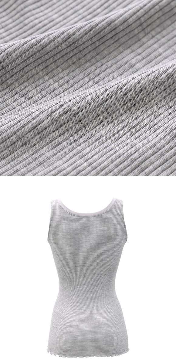 ワコール シルク混 ノースリーブ Vネック タンクトップ LL Wacoal