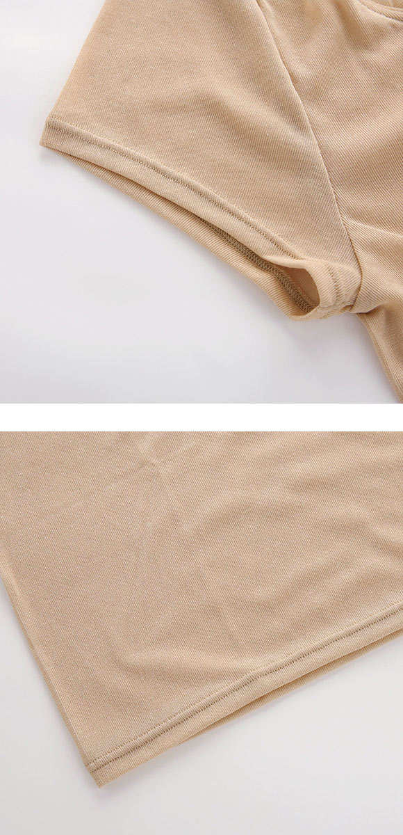 ワコール Wacoal スゴ衣 薄い、軽い、涼しい 2分袖 トップス インナー 薄手 吸汗速乾 LL