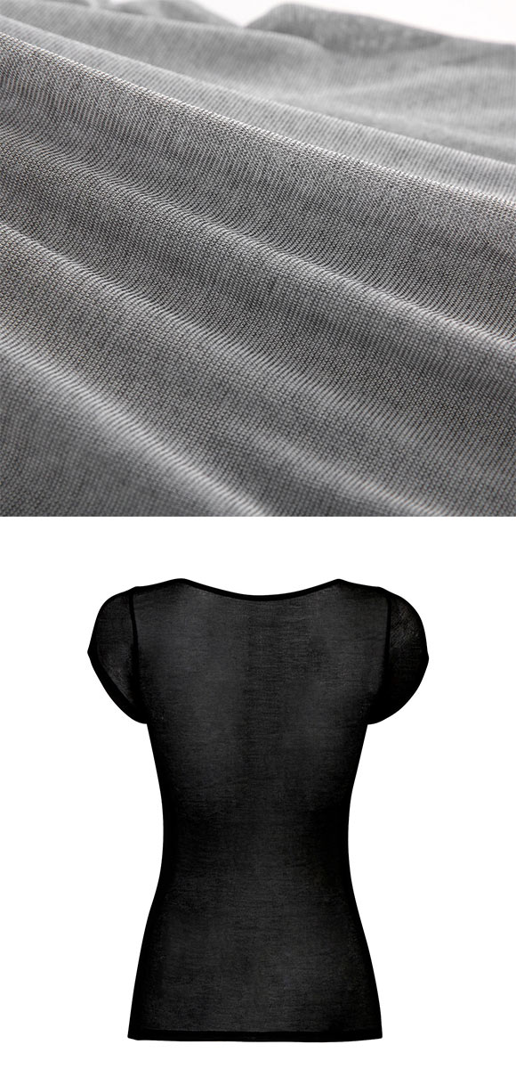 ワコール Wacoal スゴ衣 薄い、軽い、涼しい 2分袖 トップス インナー 薄手 吸汗速乾 ML