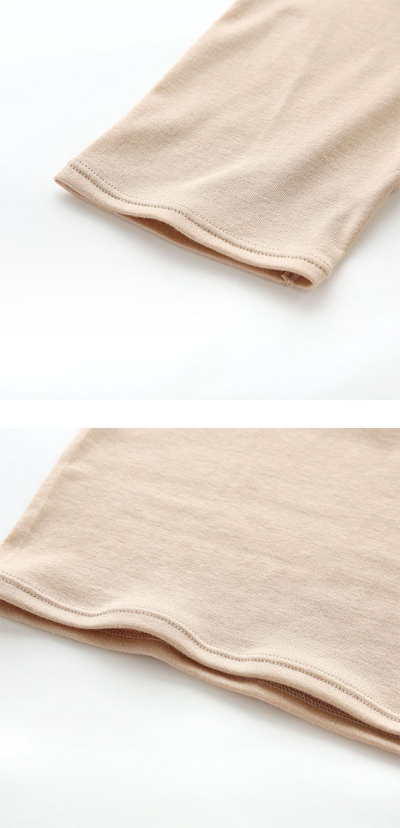 ワコール WACOALコットン ふんわりあったかタイプ Uネック 半袖 5分袖 トップス LL インナー 保温 Wacoal