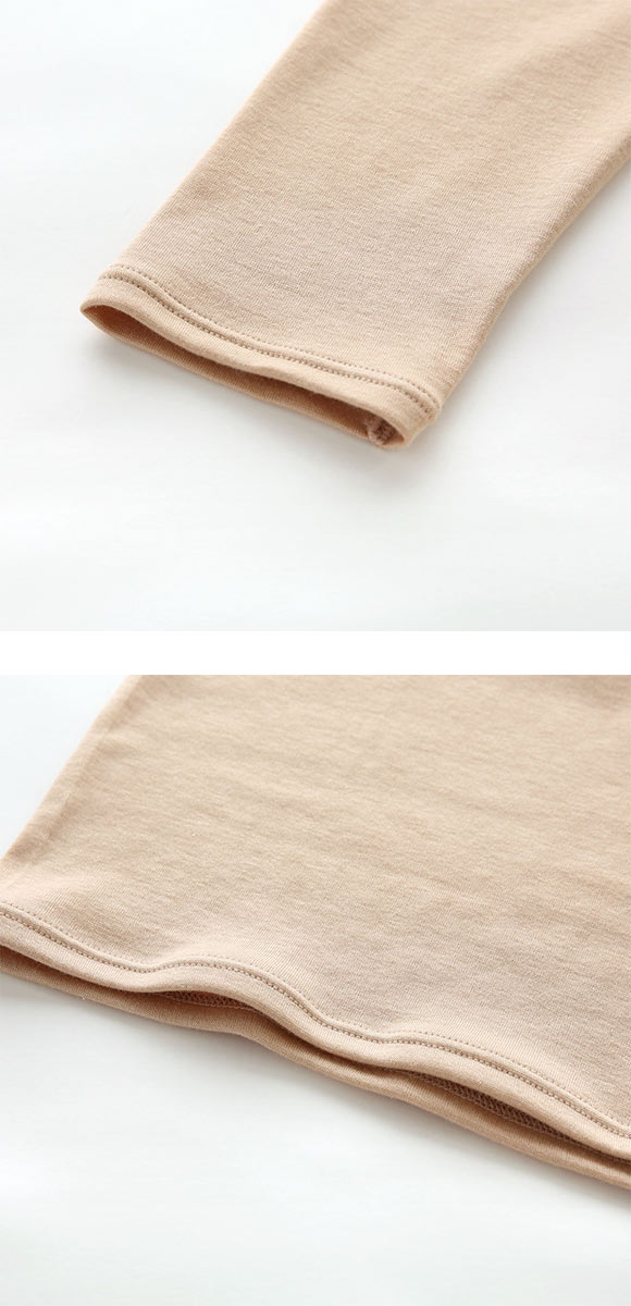 ワコール WACOALコットン ふんわりあったかタイプ Uネック あさめ 長袖 8分袖 トップス ML インナー 保温 Wacoal