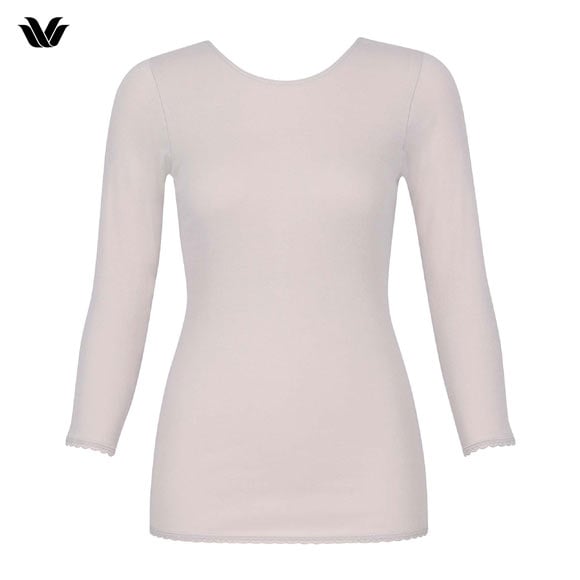 ワコール WACOALコットン オーガニックコットン100％ あったか ゆったりタイプ 冬用 長袖 8分袖 Uネック インナー LL 保温 Wacoal