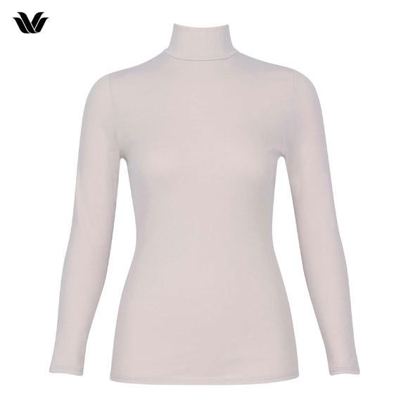 ワコール WACOALコットン オーガニックコットン100％ あったか ゆったりタイプ 冬用 長袖 ボトルネック インナー LL 保温 Wacoal