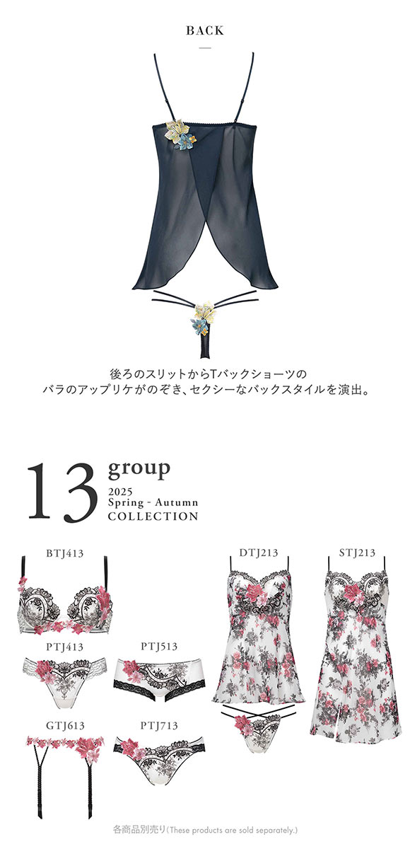 ワコール サルート 13グループ 13G セットアップ ML キャミソール Tバックショーツ ランジェリー Wacoal Salute DTJ213 25SSフェア