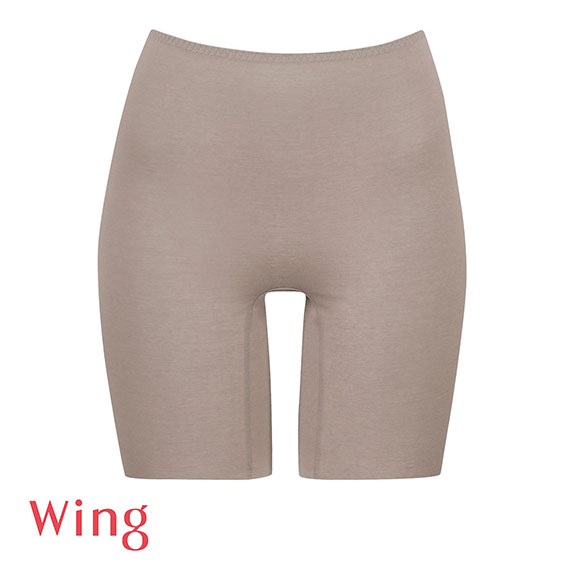 ワコール Wacoal ウイング Wing 綿の贅沢オーガニック フラット 3分丈ボトム M L LL 吸汗速乾 抗菌防臭 シームレス ひびきにくい