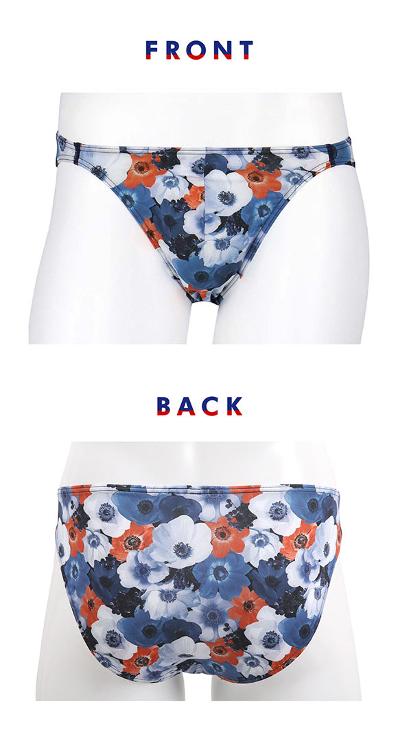 ブロス バイ ワコールメン ハナコトバパンツ 花柄 ビキニ ブリーフ ML GF2221 メンズ 前閉じ ノーマル丈 BROS by WACOAL MEN