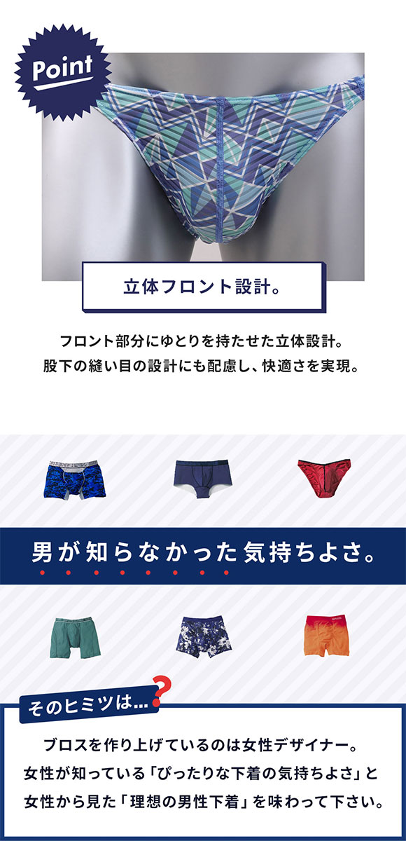 ブロス バイ ワコールメン BROS by WACOAL MEN FRONT FIT BRIEFS フロント快適設計 フルバック ビキニ ブリーフ 前とじ ML