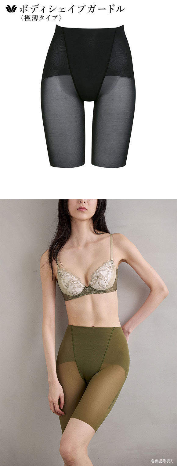 ワコール Wacoal 着やせグラマラス スキニーベール ガードル フルロング丈 ジャストウエスト