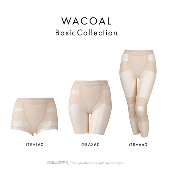 ワコール ボディサポートガードル 綿メッシュ ガードル ショート丈 お腹すっきり 股関節サポート 大きいサイズ GRA160 Wacoal