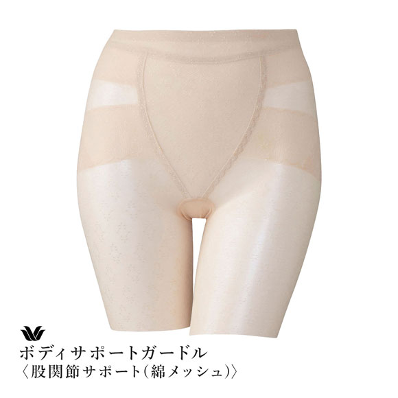 ワコール ボディサポートガードル 綿メッシュ ガードル ロング丈 お腹すっきり 股関節サポート 大きいサイズ GRA360 Wacoal