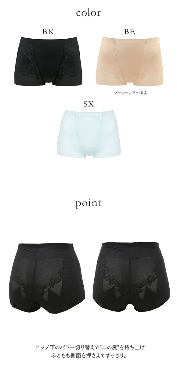 ワコール Wacoal －5歳のガードル ジャストウエスト ショート丈 ヒップ