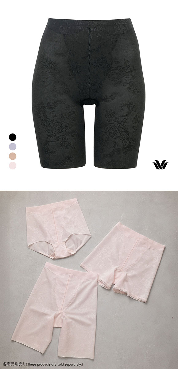 ワコール Wacoal エバーシック EverChic はきごこちやわらか、ラクにフィット GRC430 ガードル ロング 補正下着 クイーンサイズ