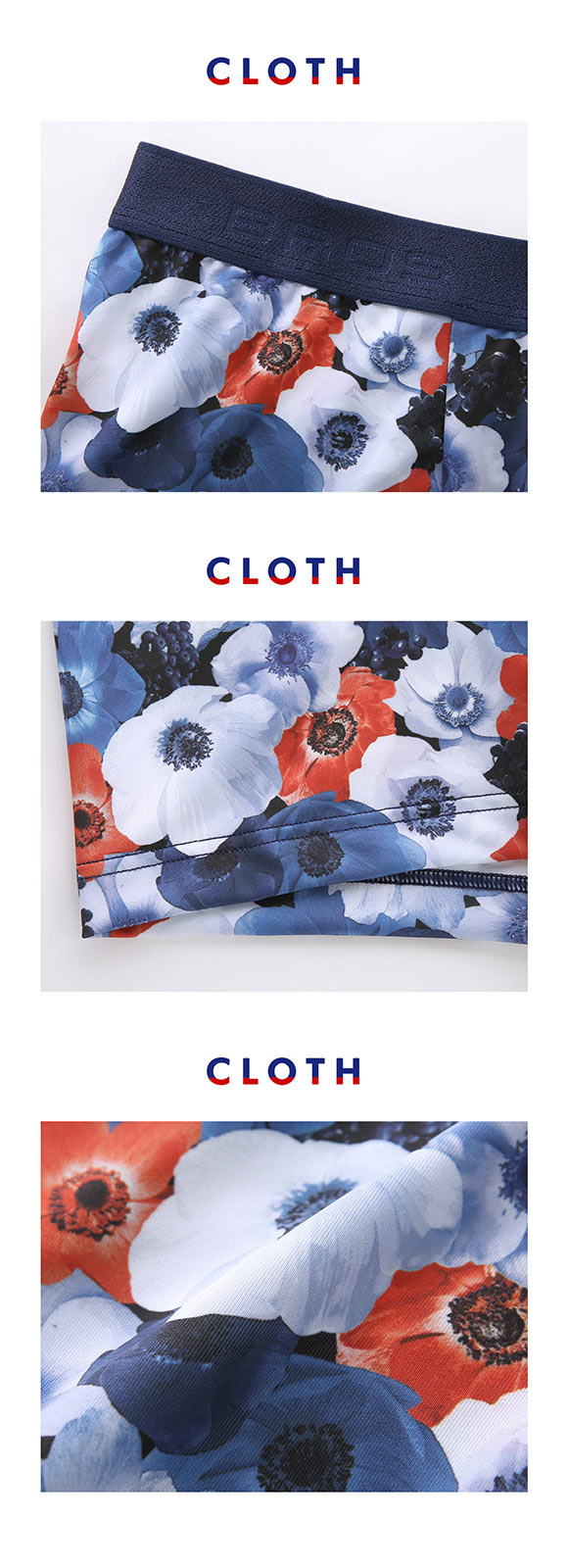 ブロス バイ ワコールメン ハナコトバパンツ 花柄 ボクサーパンツ ML GT3221 メンズ 前閉じ ノーマル丈 BROS by WACOAL MEN