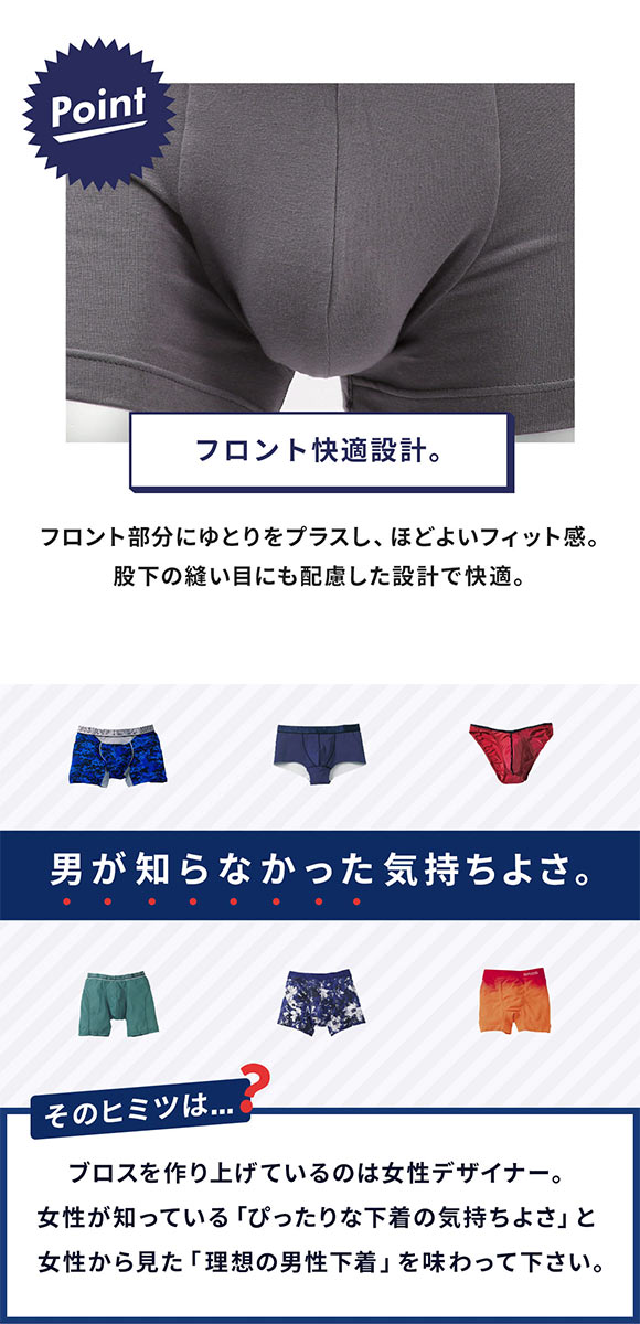 ブロス バイ ワコールメン BROS by WACOAL MEN フロント快適設計