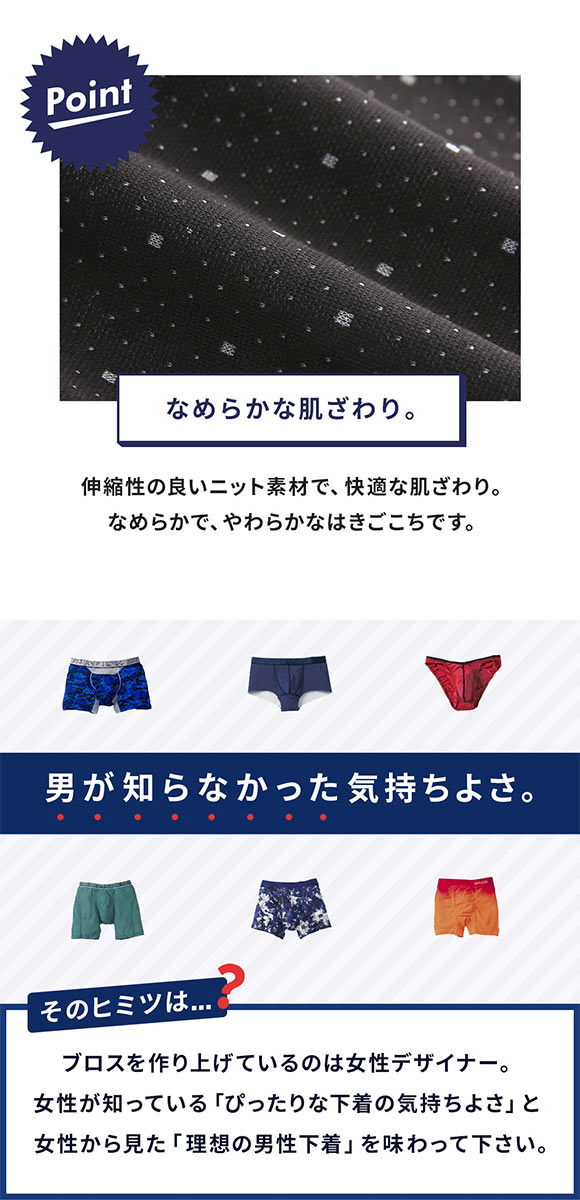 ブロス バイ ワコールメン トランクス なめらかな肌ざわり LL3L4L 前開き ドット BROS by WACOAL MEN