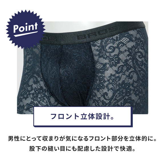 ブロス バイ ワコールメン レースボクサー 2枚セット ボクサーパンツ
